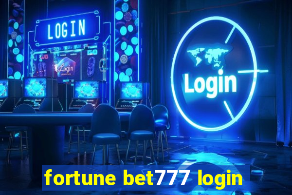 fortune bet777 login